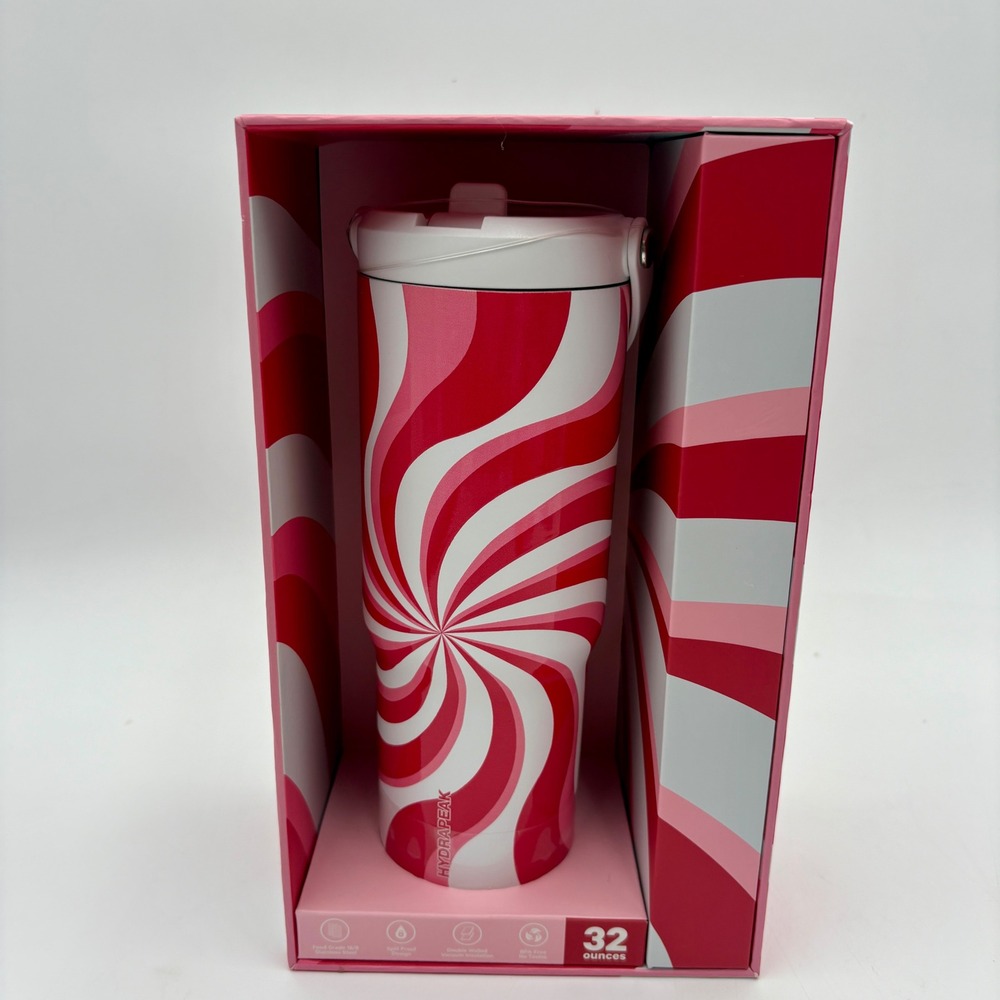 Hydrapeak Nomad 32oz Stainless‎ Steel Insulated Tumbler Candy Swirl NEW